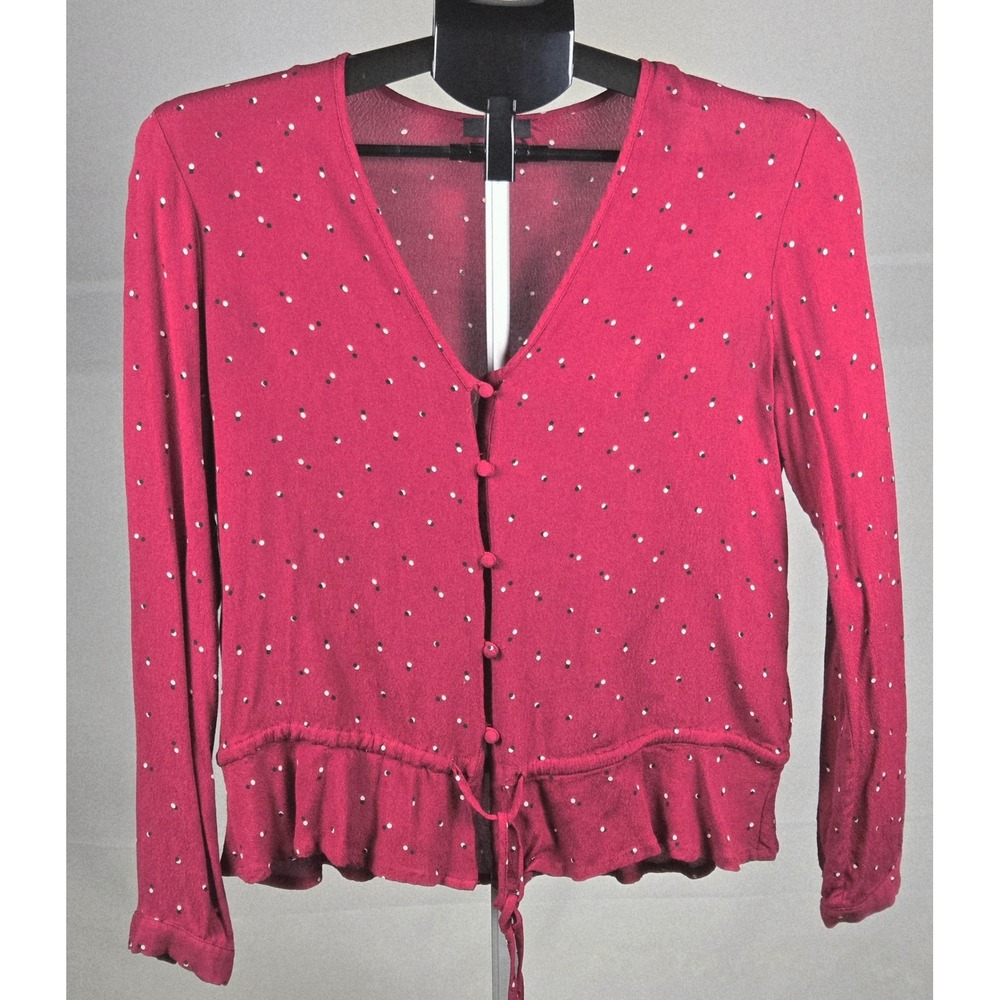 Rails Women's Medium Lightweight Button Blouse Boho Romantic